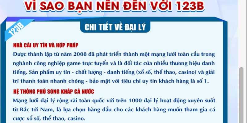 Thu nhập hoa hồng khủng của đại lý 123B anh em nên biết
