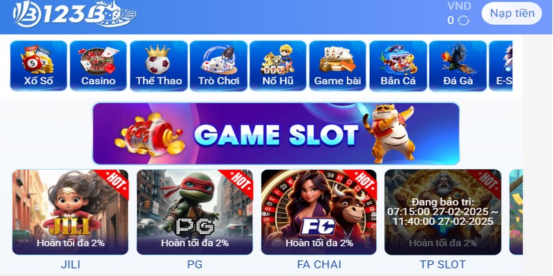 Giới thiệu 123B là một cái tên quen thuộc, là sự lựa chọn ưu tiên của hàng triệu người chơi